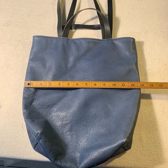 Spencer Devine Blue Leather Purse Large - Picture 5 of 8